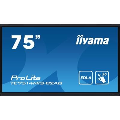 IIYAMA Display interactiv iiyama TE7514MIS-B2AG 75" 4K UHD pentru digital signage, săli de ședință și educație