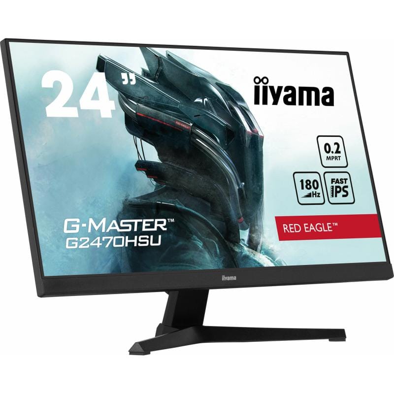 IIYAMA Monitor Gaming iiyama G-Master Red Eagle G2470HSU-B6, 23,8", Full HD, 165Hz, USB Hub, HDMI/DisplayPort