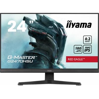 IIYAMA Monitor Gaming iiyama G-Master Red Eagle G2470HSU-B6, 23,8", Full HD, 165Hz, USB Hub, HDMI/DisplayPort