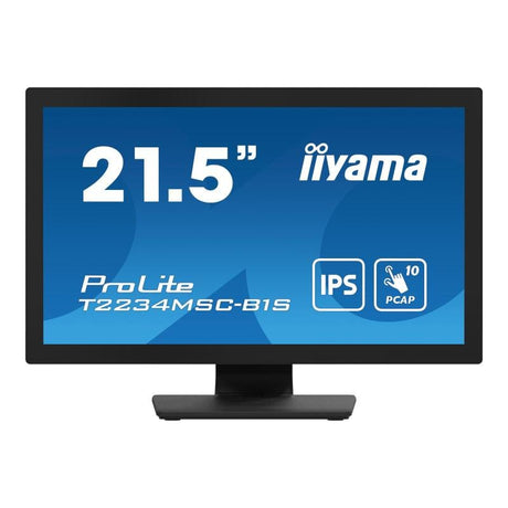 Iiyama Monitor tactil Monitor Tactil Iiyama ProLite T2234MSC-B1S | 22", Full HD, PCAP, VGA, HDMI, USB