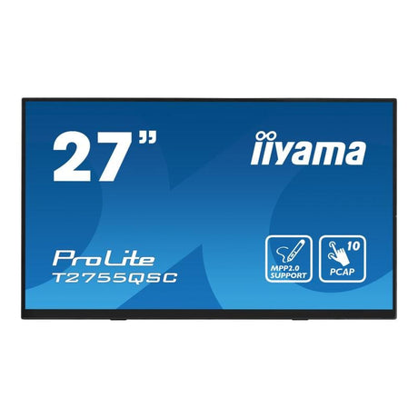 Iiyama Monitor PC Monitor Touch Iiyama ProLite T2755QSC-B1 154131 | 27", WQHD, IPS, 10-Point Touch