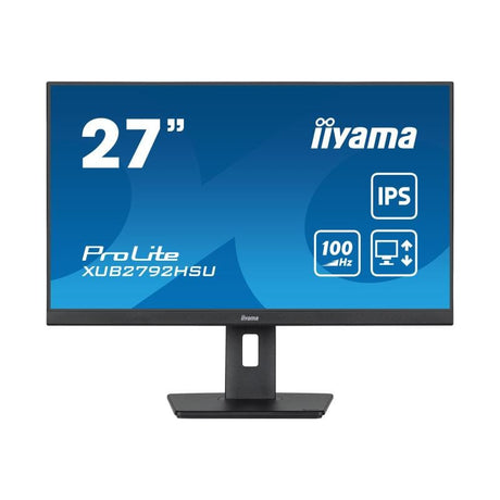 Iiyama Monitor PC Monitor Iiyama ProLite XUB2792HSU-B6 149183 | 27", Full HD, IPS, HDMI, DisplayPort, USB