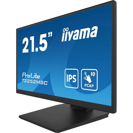 IIYAMA Monitor Touchscreen Profesional iiyama T2252MSC-B2 21,5” pentru POS, Kiosk și Recepții