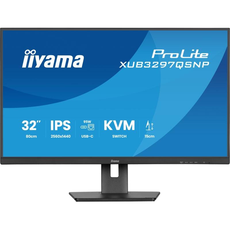 Iiyama Monitor PC Monitor iiyama XUB3297QSNP-B1 | 32", QHD, IPS, 75Hz