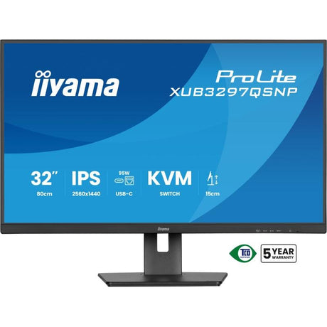 Iiyama Monitor PC Monitor iiyama XUB3297QSNP-B1 | 32", QHD, IPS, 75Hz
