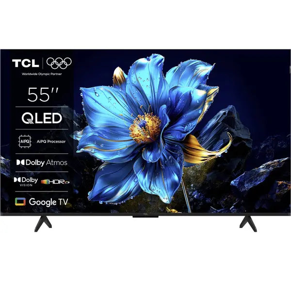 Televizor TCL QLED 55P7K | 139 cm, Smart Google TV, 4K, Clasa F