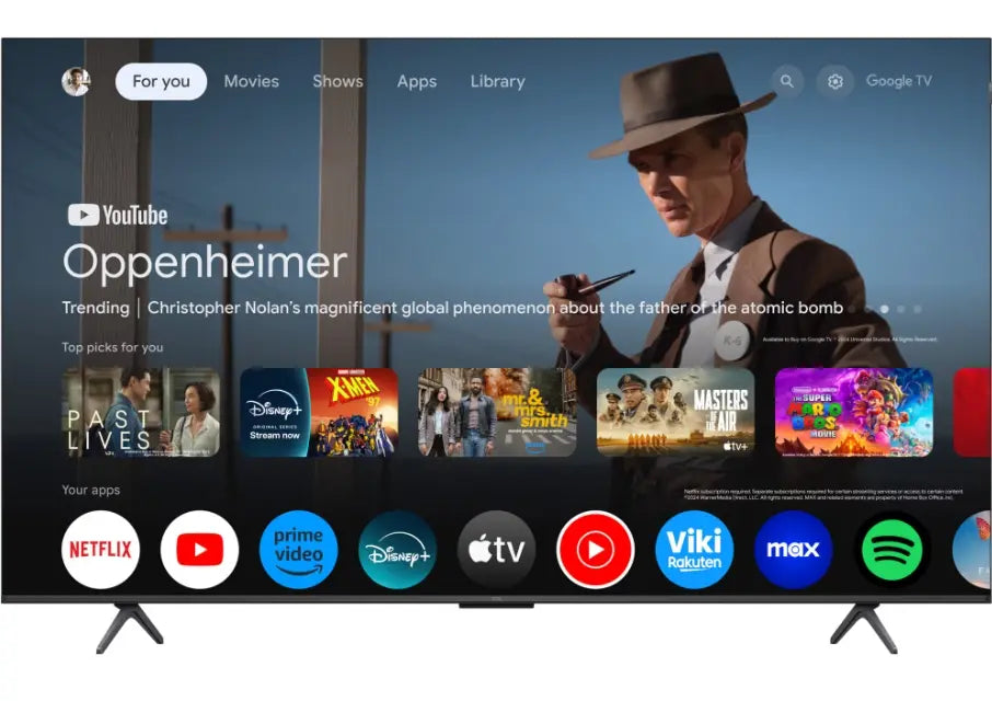 Televizor TCL QLED 55P8K | 139 cm, Smart Google TV, 4K, Clasa F