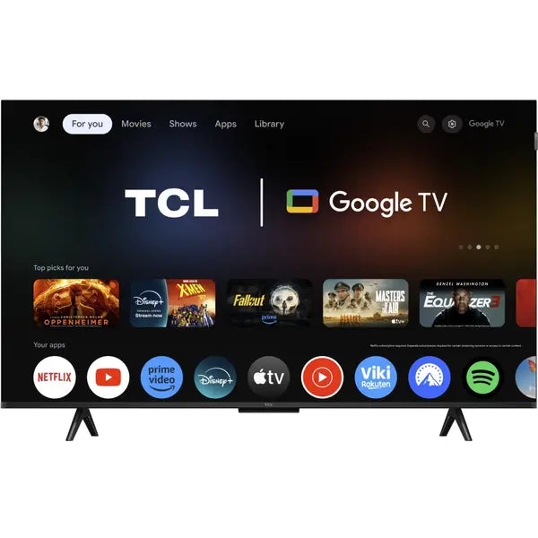 Televizor TCL QLED 43P7K | 108 cm, Smart Google TV, 4K, Clasa F