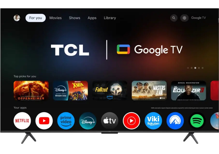 Televizor TCL QLED 55P8K | 139 cm, Smart Google TV, 4K, Clasa F