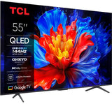 Televizor TCL QLED 55P8K | 139 cm, Smart Google TV, 4K, Clasa F