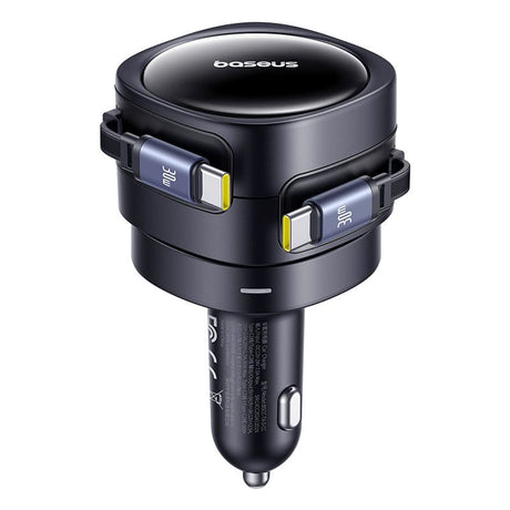 Baseus Incarcator auto Incarcator Auto Baseus Enjoyment Max C00035507121-00 | USB-C + Lightning, 60W, 3A, Negru