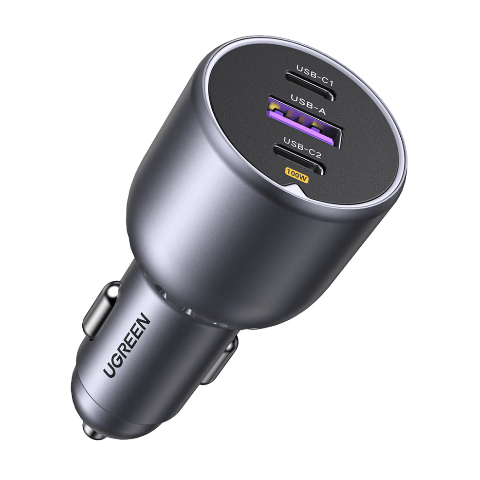 Ugreen Incarcator auto Incarcator Auto Ugreen 6941876230259 | 130W, 2x USB-C, 1x USB, PD3.0, QC4.0, LED