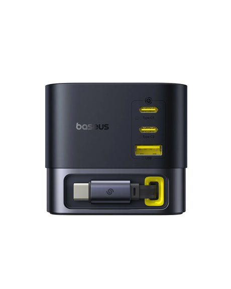 Baseus Incarcator Incarcator Retea Baseus P10164001123-00 | Super GaN, 100W, 3x USB-C, USB-A, Prelungitor 1.5m