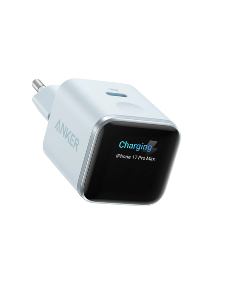 Anker Incarcator USB Incarcator Retea Anker A121DG31 | 45W, USB-C, Display Smart, Albastru