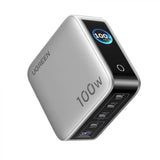 Incarcator retea Ugreen rapid GaN 100W Smart Display 4x USB-C 1x USB-A Gri
