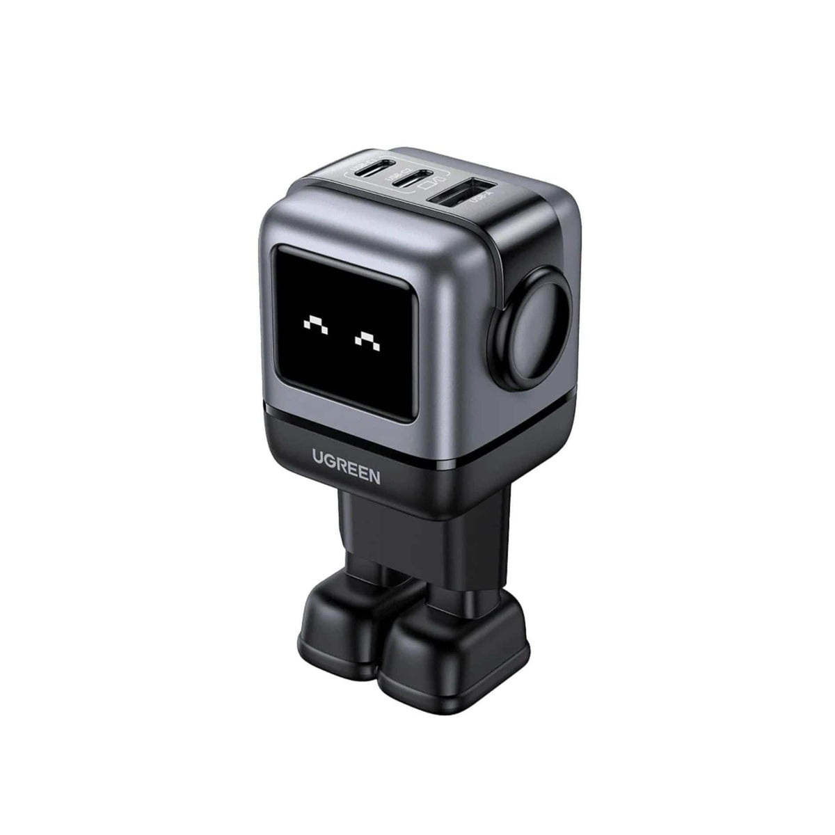 Incarcator retea Ugreen Uno 65W, GaN Fast Charging, 2x USB-C, 1x USB-A, Negru