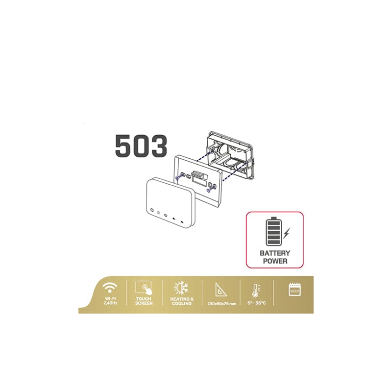 Isnatch Termostat temperatura Termostat temperatura Isnatch K-49683040 | Roșu, Touch