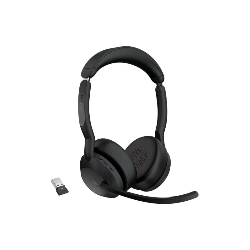 Jabra Casti bluetooth Casti Jabra Evolve2 55 25599-999-999 | MS Stereo, Bluetooth, Adaptor USB-A