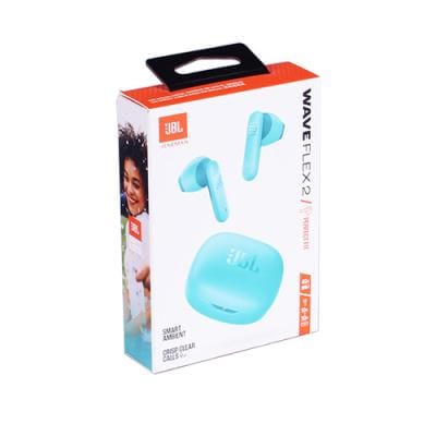 Jbl Casti bluetooth Casti True Wireless JBL Wave Flex 2 JBLWFLEX2BLU | In-Ear, Bluetooth, Bass Puternic, Microfon, Albastru