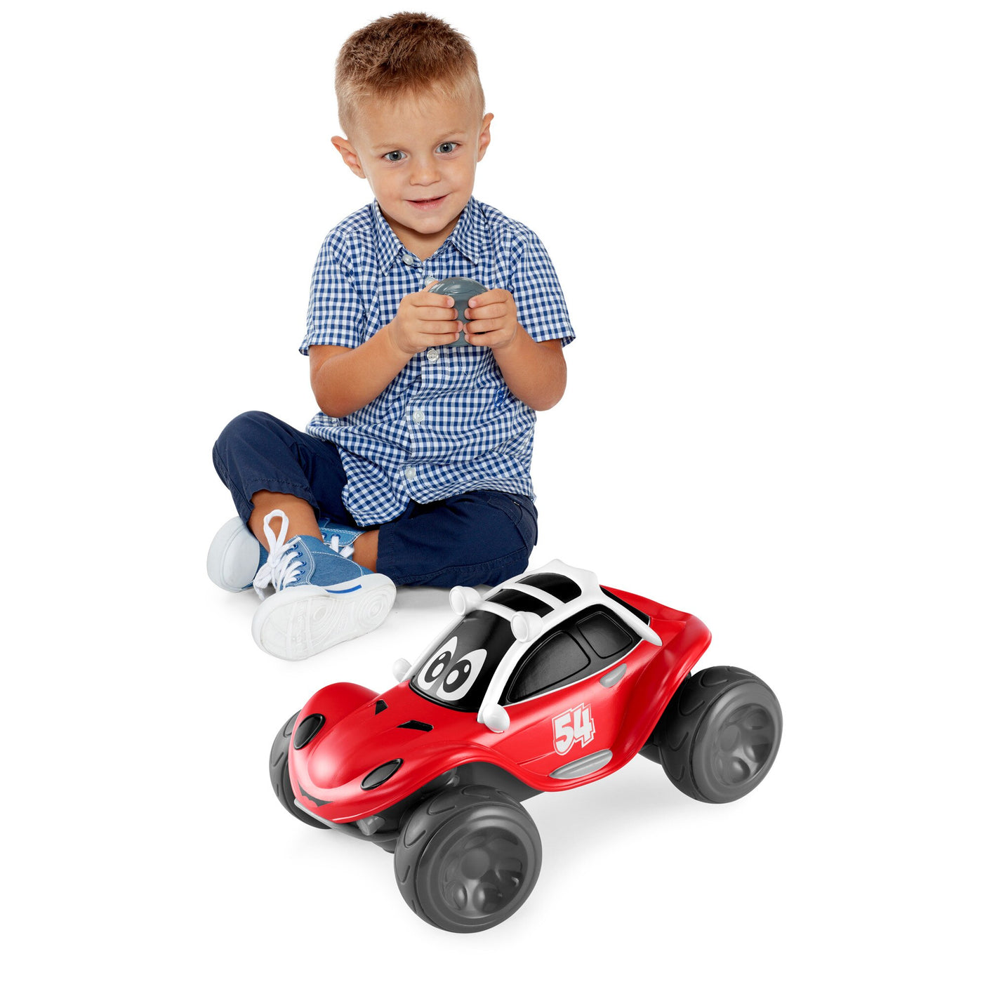 Jucarie Chicco Masinuta cu Telecomanda Happy Buggy, 2-6ani