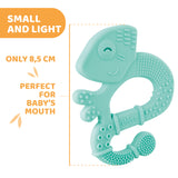 Jucarie Copii Chicco pentru Dentitie din Silicon, Cameleon Vernil, 2luni+