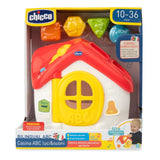 Jucarie de Sortare 2 în 1 Chicco Casuta Abc, Franceza-engleza, 10-36luni