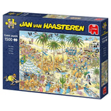 Jumbo Spiele Puzzle Puzzle Jumbo Jan van Haasteren 19059 | 1500 Piese, Tema Oaza