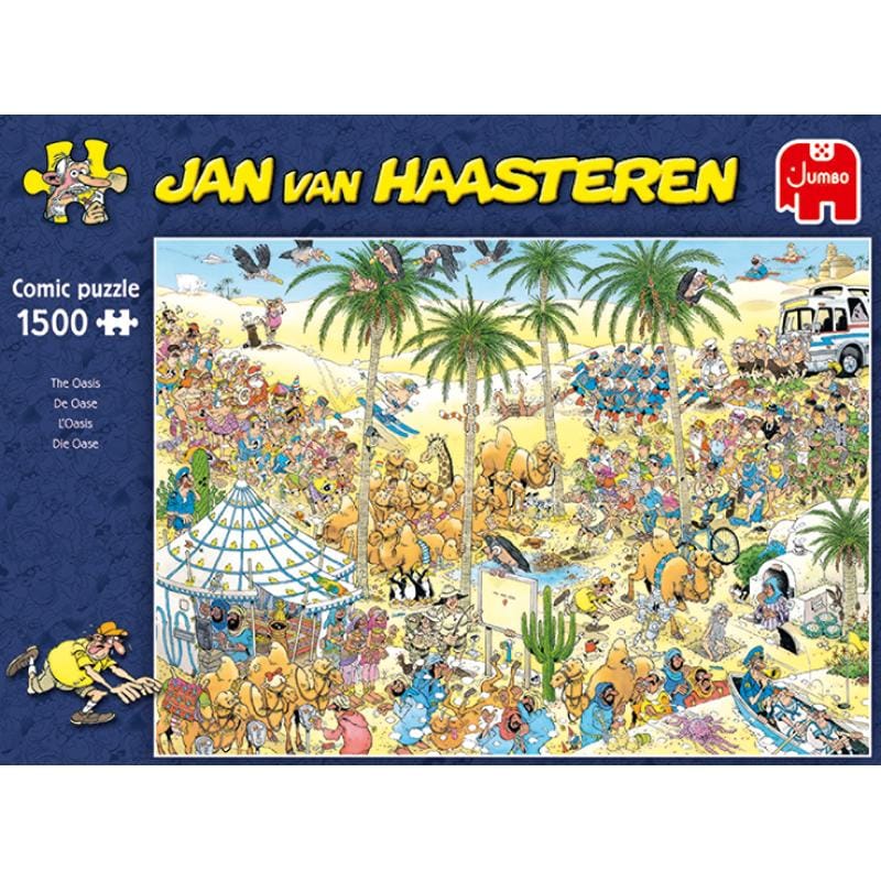 Jumbo Spiele Puzzle Puzzle Jumbo Jan van Haasteren 19059 | 1500 Piese, Tema Oaza