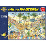Jumbo Spiele Puzzle Puzzle Jumbo Jan van Haasteren 19059 | 1500 Piese, Tema Oaza