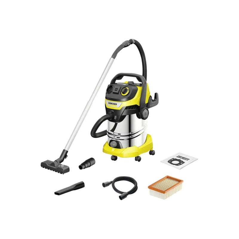 Kärcher Aspirator Umed/Uscat Kärcher WD 6 P S V-30, Recipient Inox 30L, 1300W, Priză pentru Scule (1.628-360.0)