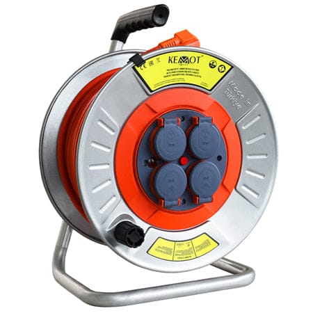 Kemot Prelungitor Kemot - Tambur Prelungitor Electric Metalic 3x2.5mm 30M | E-PSM25T30