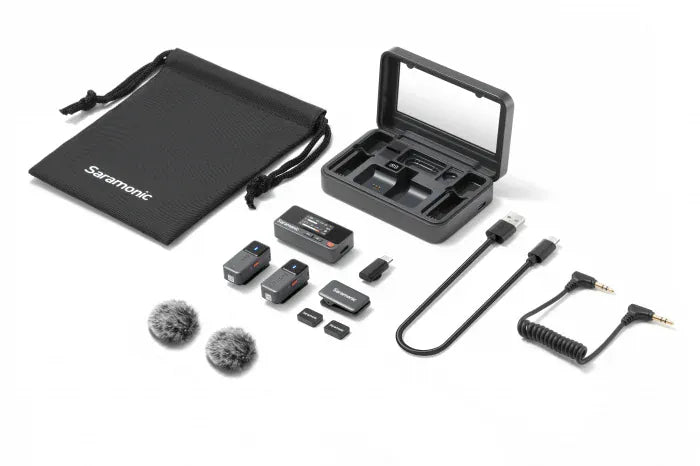 Microfon Wireless Saramonic Air-02 | 2TX+1RX, 2.4GHz, Ultracompact