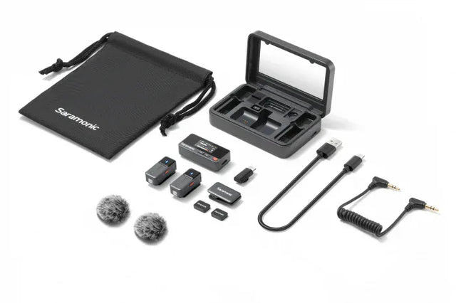 Microfon Wireless Saramonic Air-02 | 2TX+1RX, 2.4GHz, Ultracompact