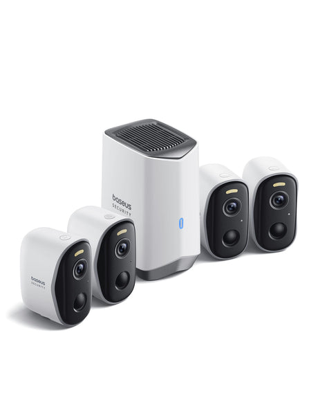 Baseus Camera de supraveghere Kit Supraveghere Baseus Security N1 Plus S0TY012131 | 2K HD, IP67, Night Vision, 270 zile, 4 camere