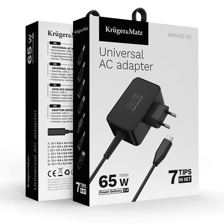 Kruger Matz Adaptor de alimentare Adaptor de alimentare Kruger Matz KM1450-65 | 65W, 180cm