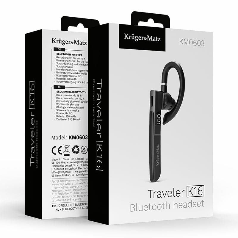 Kruger Matz Casti In Ear Căști Kruger Matz KM0603 | Alb