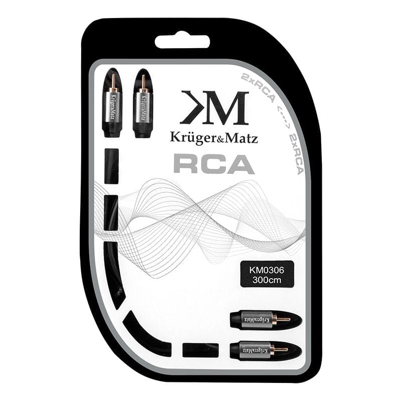 Kruger Matz Cablu RCA Cablu Kruger Matz KM0306 | Roșu