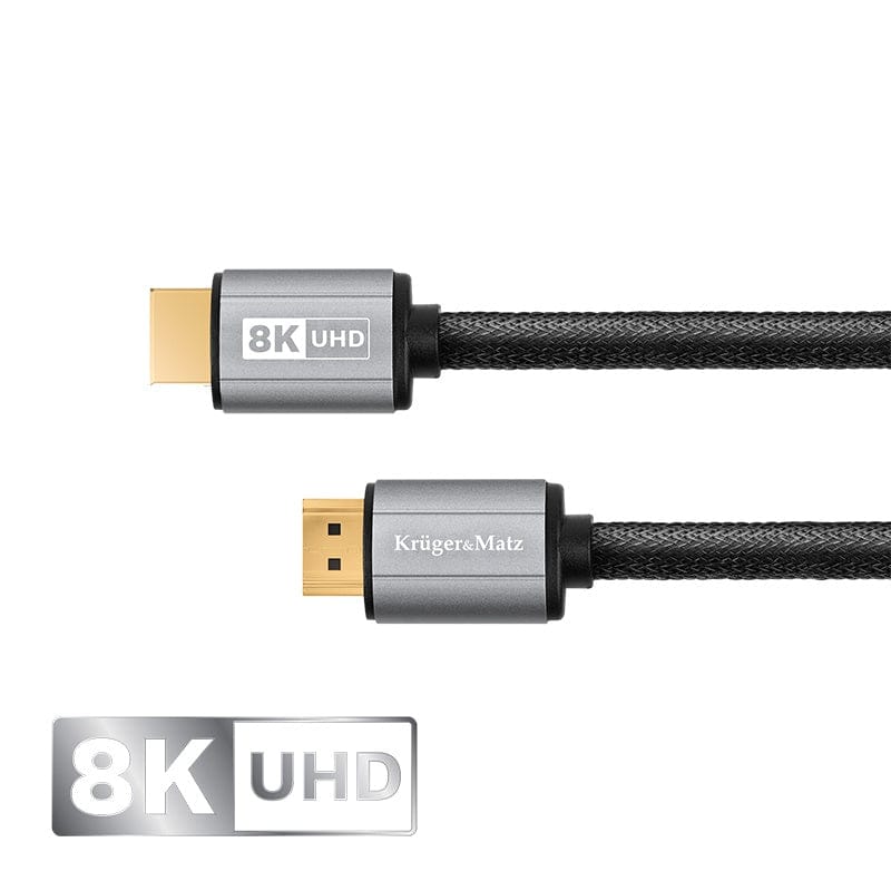 Kruger Matz Cablu HDMI Cablu Kruger Matz KM1265 | 48GB, 180cm, 4K UHD, 48Gbps, Roșu