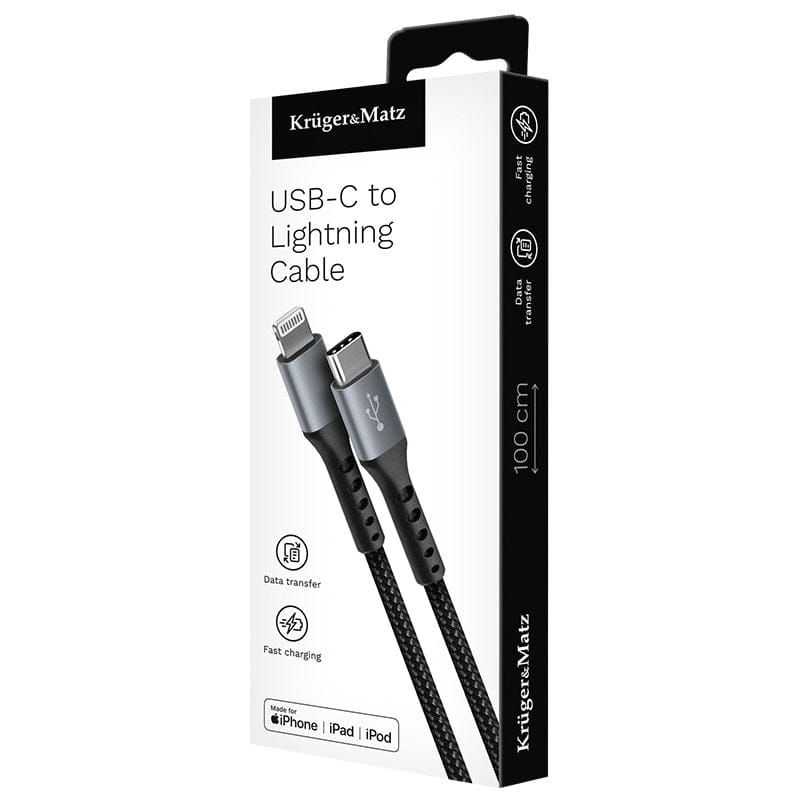 Kruger Matz Cablu USB Cablu Kruger Matz KM1267 | 15W, 100cm, 480Mbps, Roșu