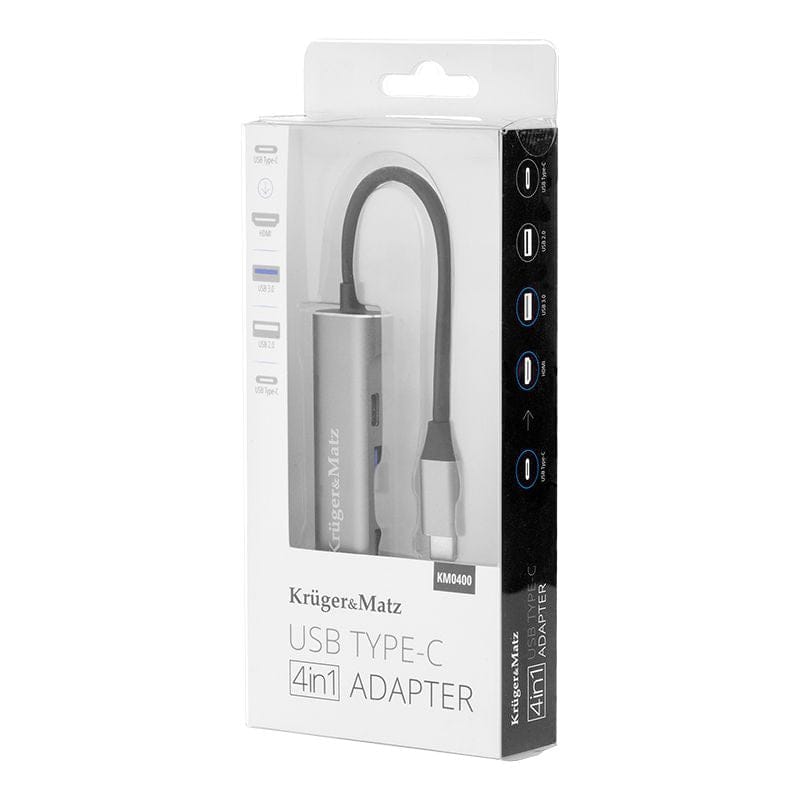 Kruger Matz HUB HUB Kruger Matz KM0400 | 10GB, 4K UHD, Roșu