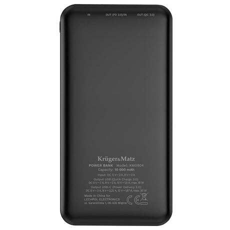 Kruger Matz Power bank Power Bank Kruger Matz KM0904 | Negru