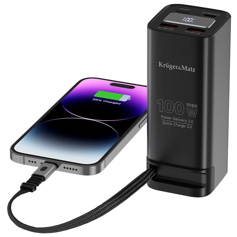 Kruger Matz Power bank Power Bank Kruger Matz KM0915 | 100W, Negru