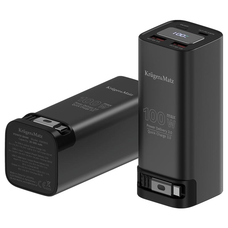 Kruger Matz Power bank Power Bank Kruger Matz KM0915 | 100W, Negru