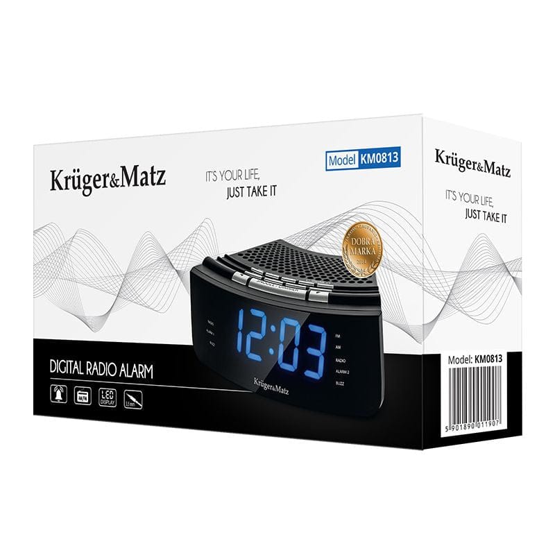 Kruger Matz Radio Portabil RADIO CU CEAS DUAL ALARM KRUGER&MATZ