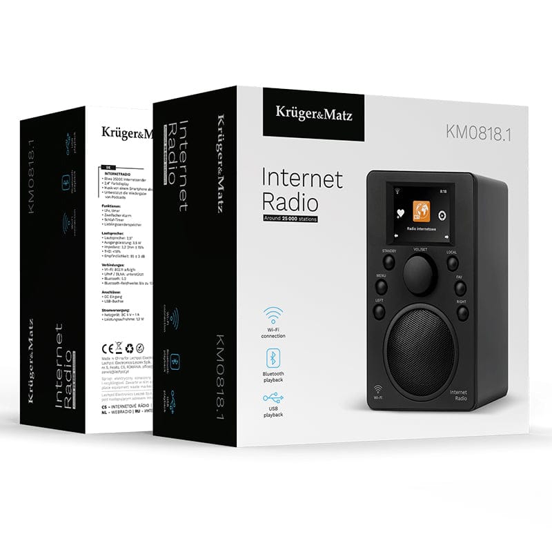 Kruger Matz Radio portabil Radio portabil Kruger Matz KM0818.1 | Negru, Portabil