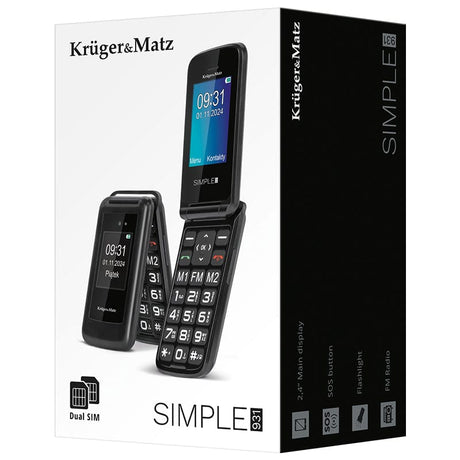 Kruger Matz Telefon Telefon Kruger Matz KM0931 | 1000mAh, 32GB, 240V, Bluetooth