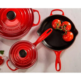 Le Creuset Tigaie Tigaie Le Creuset Signature 154855 | 23 cm, Fonta Emailata, Oven Red, Cuptor