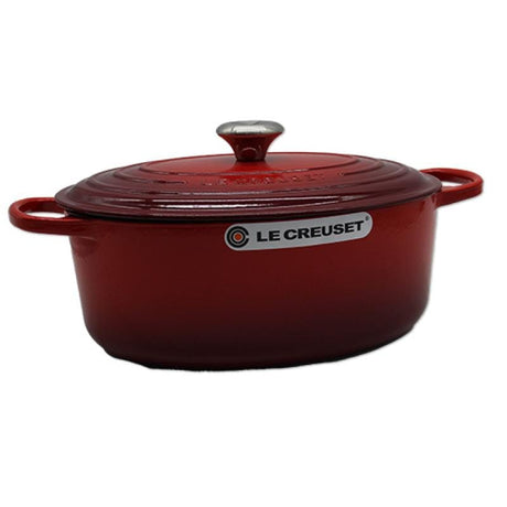 Le Creuset Tavă ovală pentru cuptor Le Creuset Signature 31 cm, fontă emailată, roșu cireș (Cherry Red)