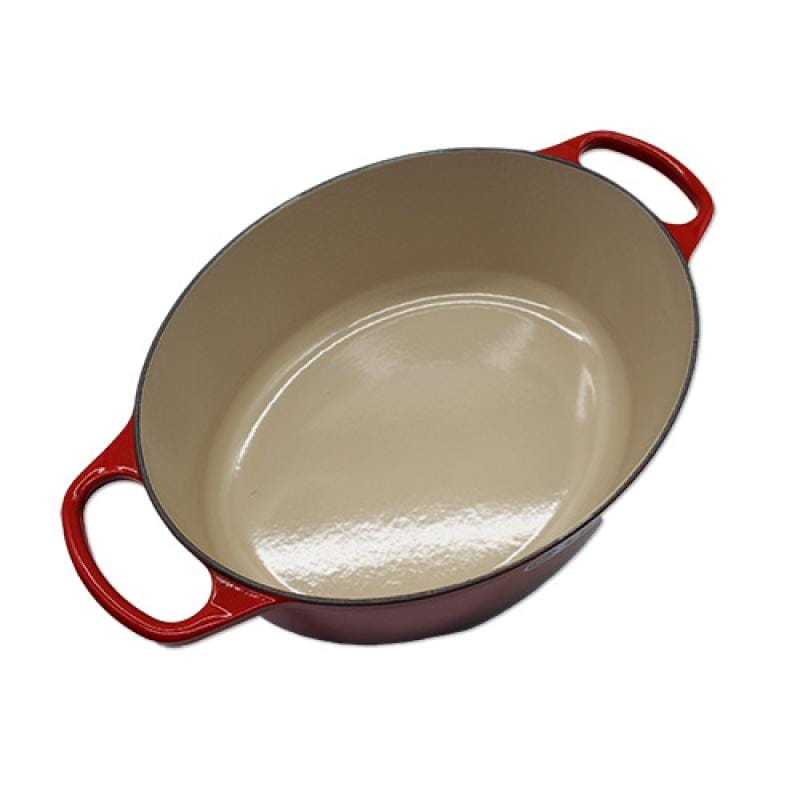 Le Creuset Tavă ovală pentru cuptor Le Creuset Signature 31 cm, fontă emailată, roșu cireș (Cherry Red)