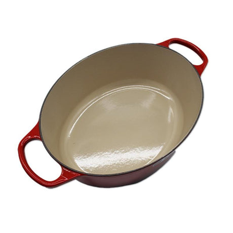Le Creuset Tavă ovală pentru cuptor Le Creuset Signature 31 cm, fontă emailată, roșu cireș (Cherry Red)